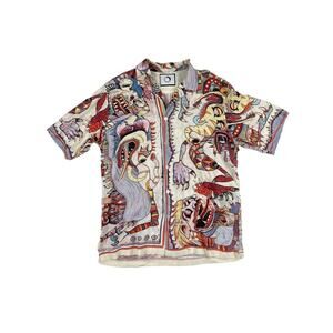 Endless Joy Printed Barong Short Sleeve Shirt
